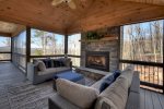 Happy Hour Heights: Entry Level Deck Fireplace